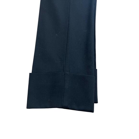 Trina Turk Black Career Trousers, Wide Cuff, minimalist, Capsule Professional  2 - Picture 2 of 8